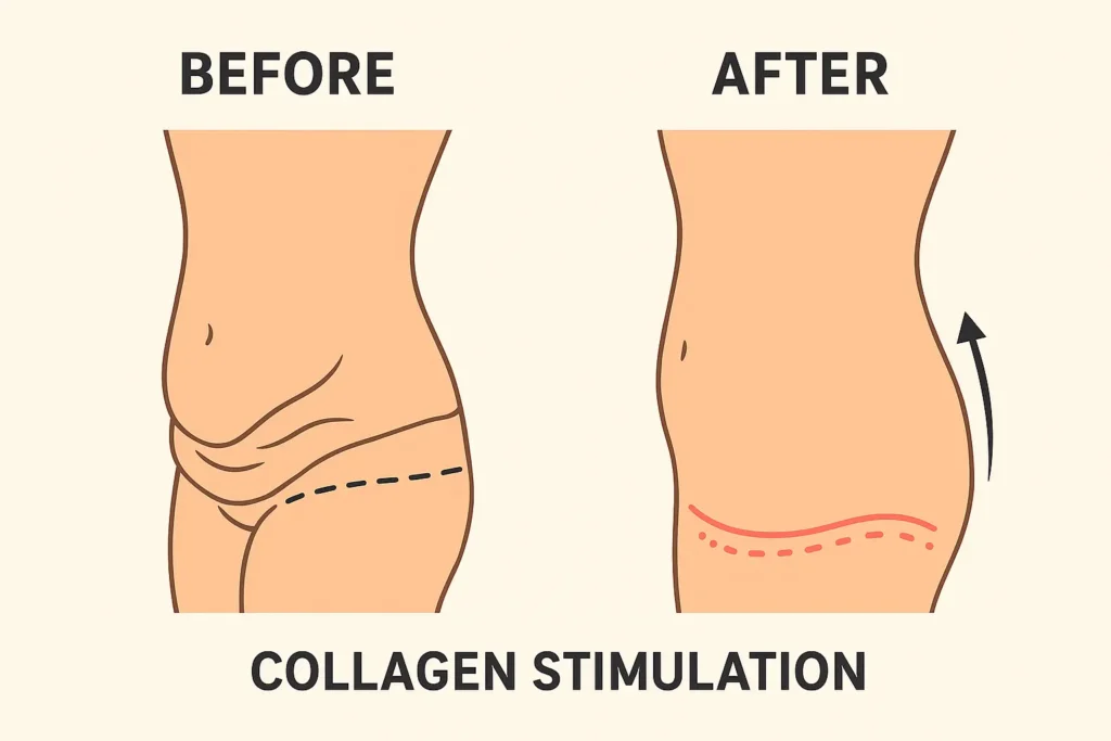 Before and after results for sagging skin after weight loss injections Hucknall under Huthwaite