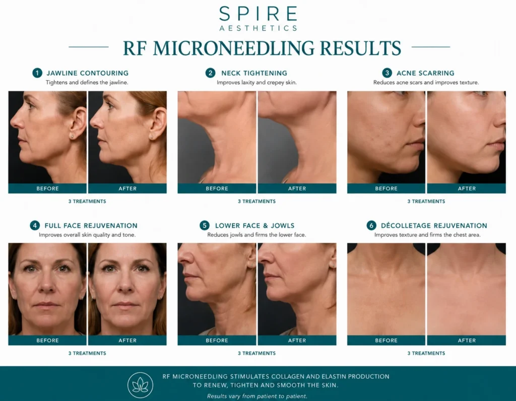 RF Microneedling Skin tightening Hucknall under Huthwaite results