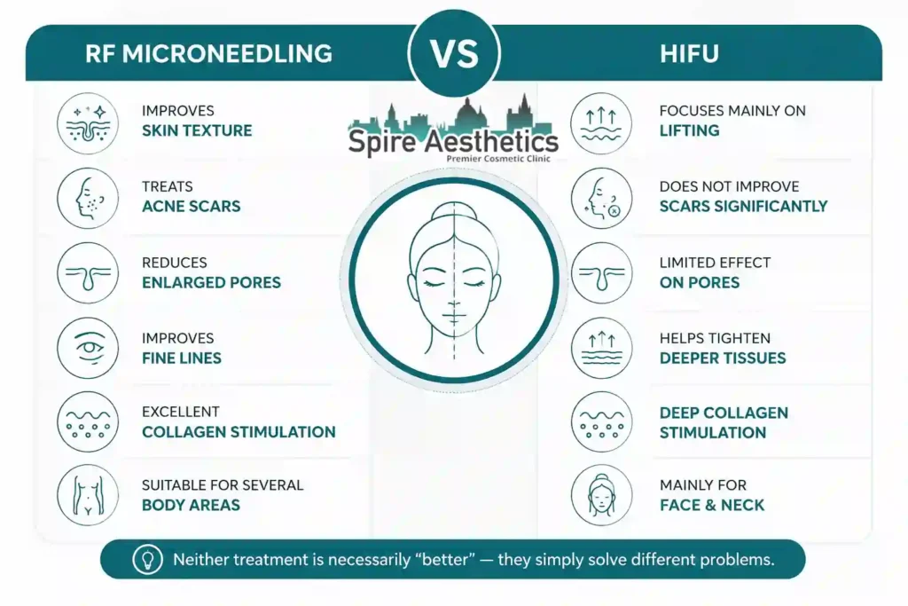 RF Microneedling vs HIFU: Which Treatment Gives Better Results Hucknall under Huthwaite?